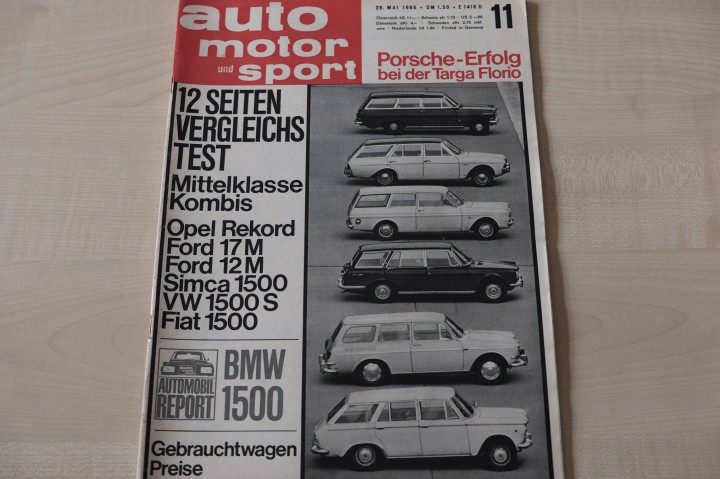 Deckblatt Auto Motor und Sport (11/1965)